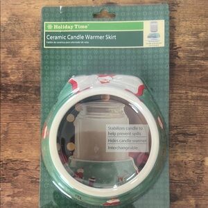 Holiday Time Ceramic Candle Warmer Skirt